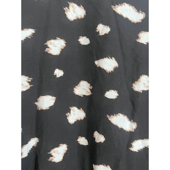 Cacique Dress 26 Black Swim Coverup Animal Print Twee Neutral Minimalist Retro - Picture 7 of 12